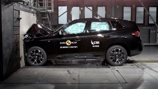 BMW X3 Full Width Rigid Barrier test 2025