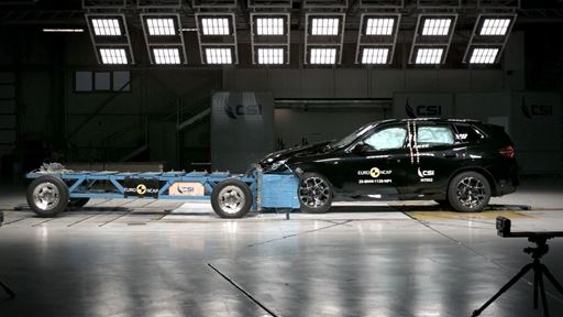 BMW X3 Mobile Progressive Deformable Barrier test 2025
