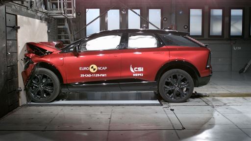 Cadillac Optiq Full Width Rigid Barrier test 2025