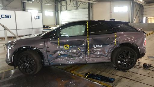 Cadillac Optiq Side Mobile Barrier test 2025 after crash