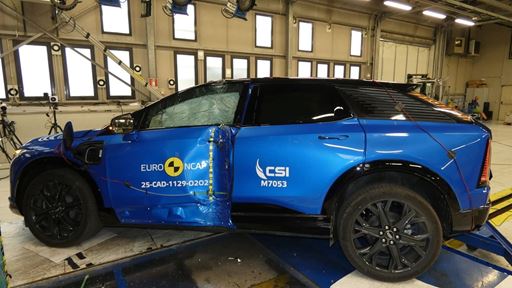 Cadillac Optiq Side Pole test 2025 after crash