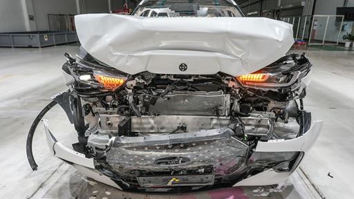 Chery TIGGO 7 Full Width Rigid Barrier test 2025 after crash