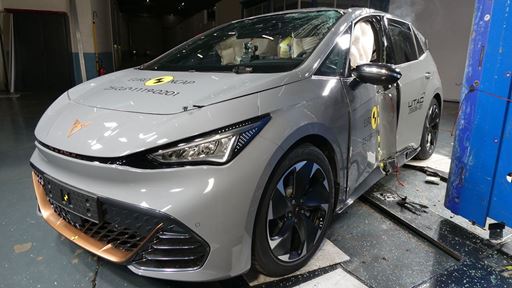Cupra BORN Side Pole test 2025 after crash