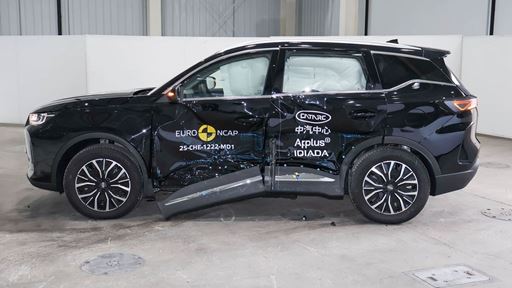 CHERY TIGGO 7 Side Mobile Barrier test 2025 after crash