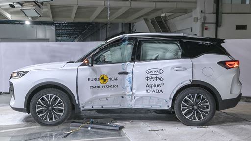CHERY TIGGO 7 Side Pole test 2025 after crash