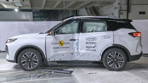 CHERY TIGGO 7 Side Pole test 2025 after crash