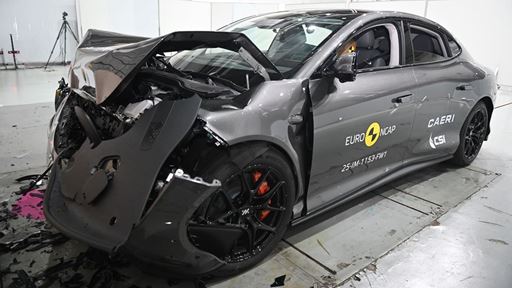 IM IM5 Full Width Rigid Barrier test 2025 after crash