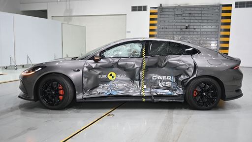 IM IM5 Side Mobile Barrier test 2025 after crash