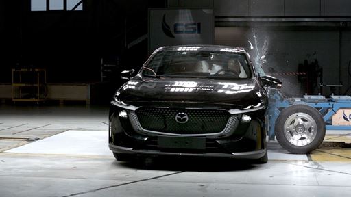 MAZDA 6e Side Mobile Barrier test 2025