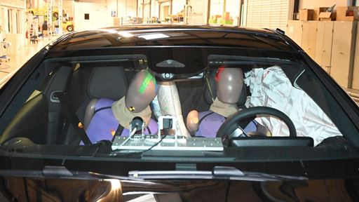 Mercedes Benz CLE Coup Far Side impact test 2025 after crash