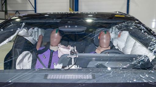 Lucid Gravity Far Side impact test 2025 after crash