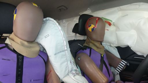 Kia EV5 Far Side impact test 2025 after crash