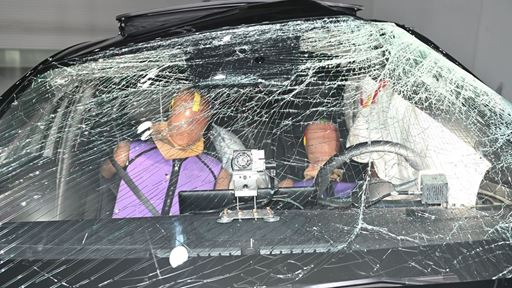 BYD SEAL 6 Far Side impact test 2025 after crash