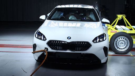 BMW 2 Series Gran Coup Side Mobile Barrier test 2025