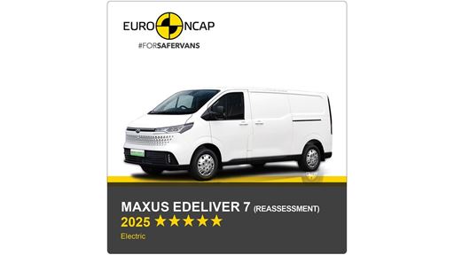 Maxus eDELIVER 7 Euro NCAP Commercial Van Safety Results 2025