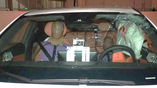 Deepal S05 Far Side impact test 2025 after crash