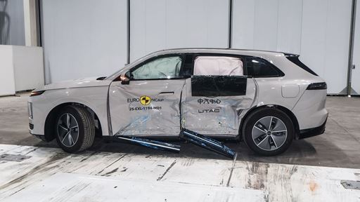 EXLANTIX ET Side Mobile Barrier test 2025 after crash