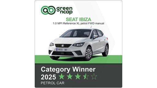 SEAT Ibiza Green NCAP Category Winner 2025 Petrol Car