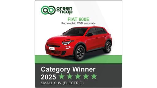 FIAT 600e Green NCAP Category Winner 2025 Small SUV Electric