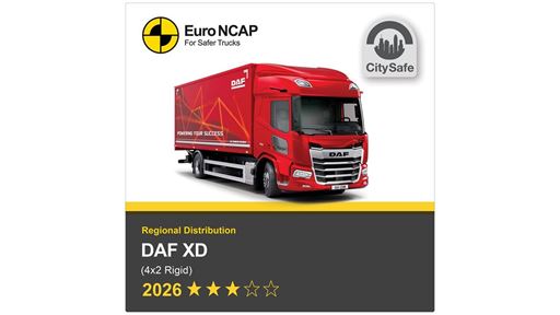 DAF XD Euro NCAP Truck Safety Results 2026