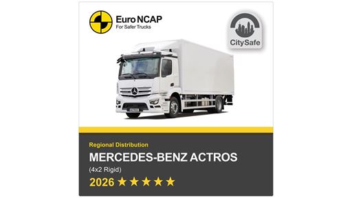Mercedes Benz Actros Euro NCAP Truck Safety Results 2026