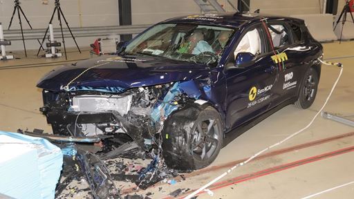 Kia K4 MPDB test 2025 after crash