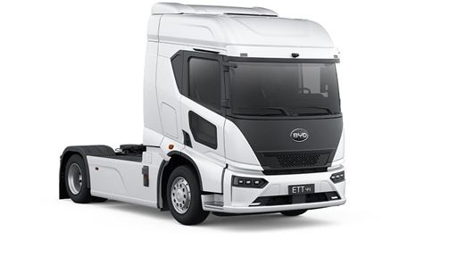 BYD ETT 44 4x2 tractor unit 2026 press image