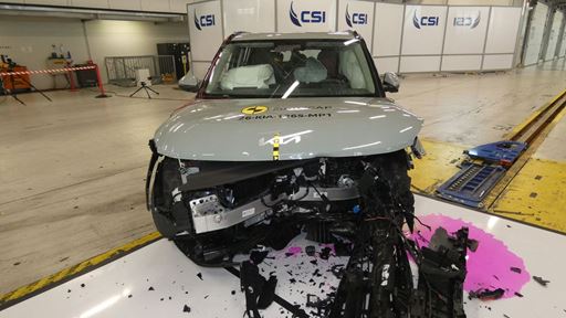 Kia EV2 MPDB test 2026 after crash