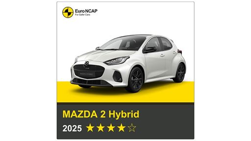 MAZDA 2 Hybrid Euro NCAP 2025 Results 4 stars