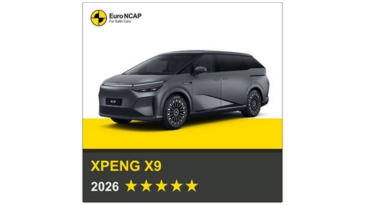 XPENG X9 Euro NCAP 2026 Results 5 stars