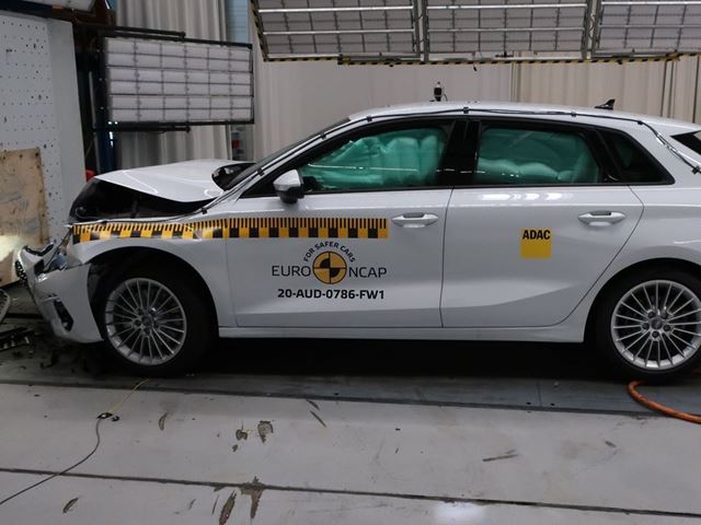 Euro Ncap Newsroom Audi A3 Full Width Rigid Barrier Test After Crash