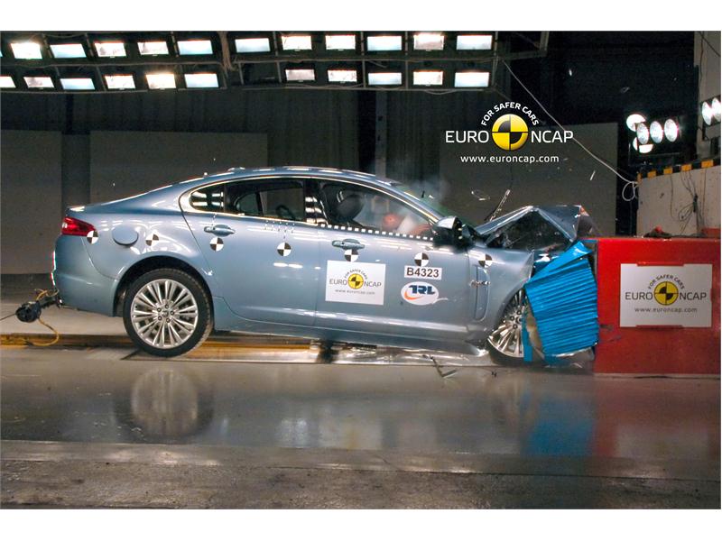 Euro NCAP Newsroom Jaguar XF Front crash test