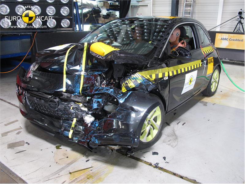 Euro Ncap Newsroom Opel Vauxhall Adam Frontal Crash Test 13 After Crash