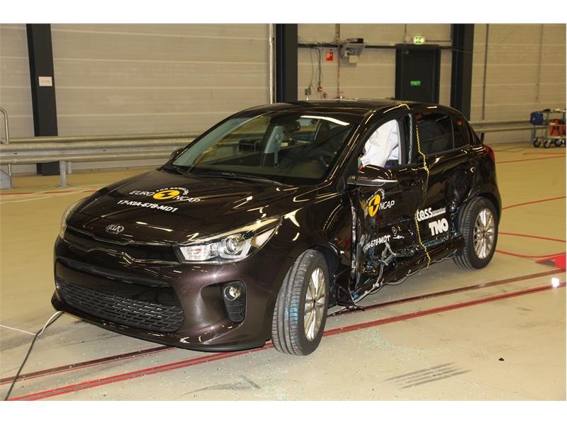 Euro NCAP Newsroom Kia Rio Side crash test 2017after crash