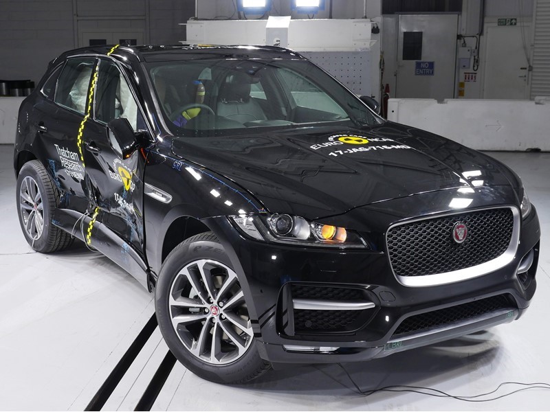 Euro NCAP Newsroom Jaguar FPace Side crash test 2017 after crash