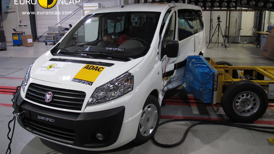 Fiat Scudo  -  Side crash test 2012 - after crash
