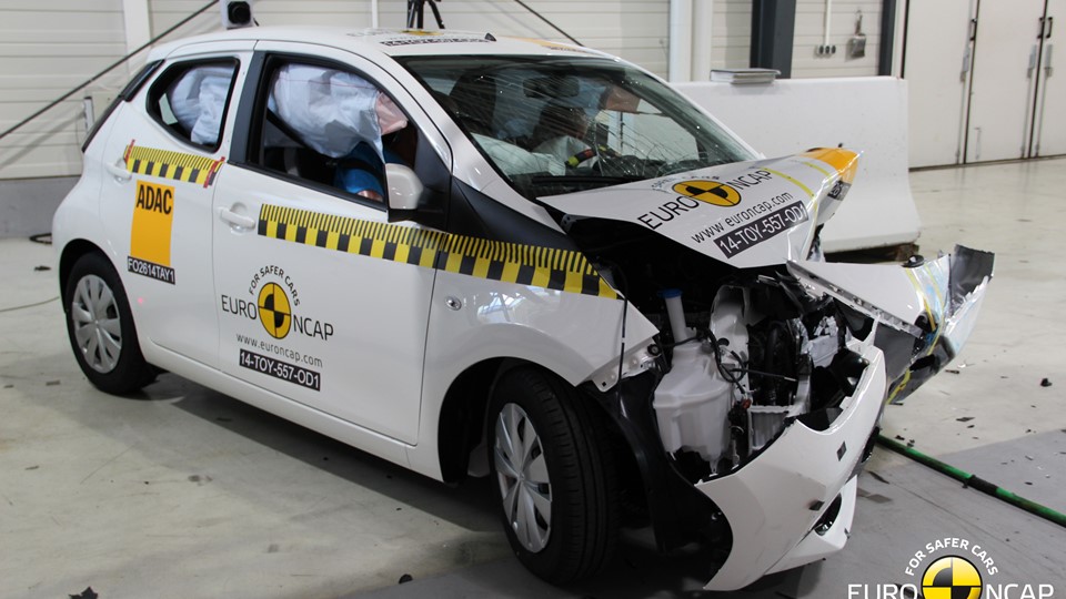 Toyota Aygo - Frontal crash test 2014 - after crash