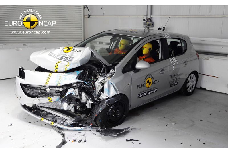 Opel/Vauxhall Corsa - Frontal crash test 2014 - after crash