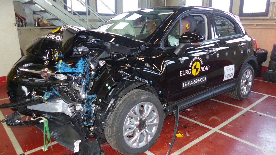 FIAT 500X - Frontal Offset Impact test 2015 - after crash