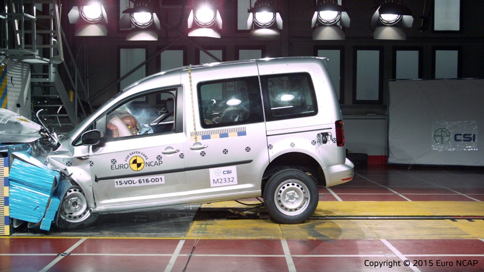 VW Caddy  - Frontal Offset Impact test 2015