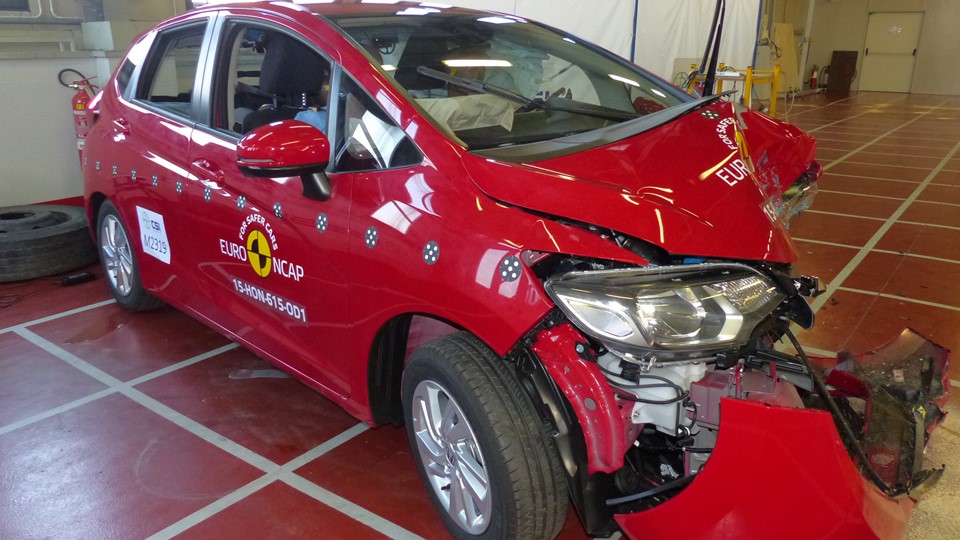 Honda Jazz - Frontal Offset Impact test 2015 - after crash