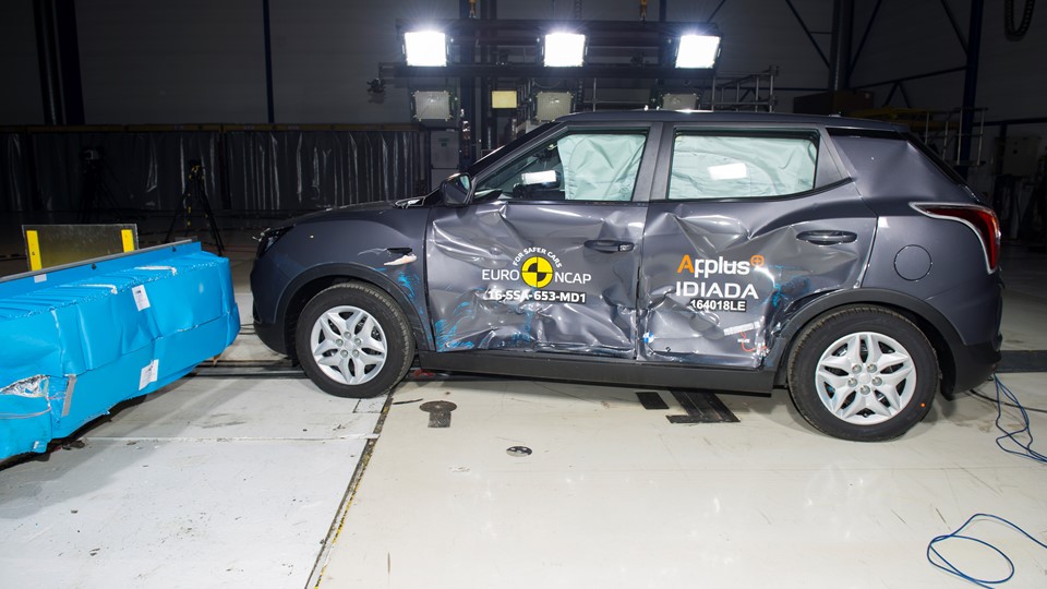 SsangYong Tivoli - Side crash test 2016 - after crash