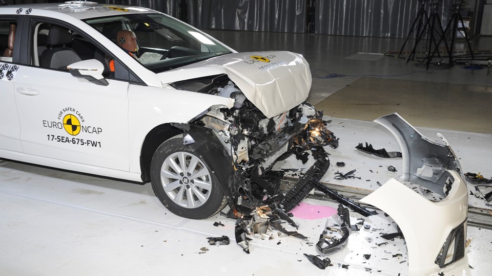 Seat Ibiza- Frontal Full Width test 2017 - after crash