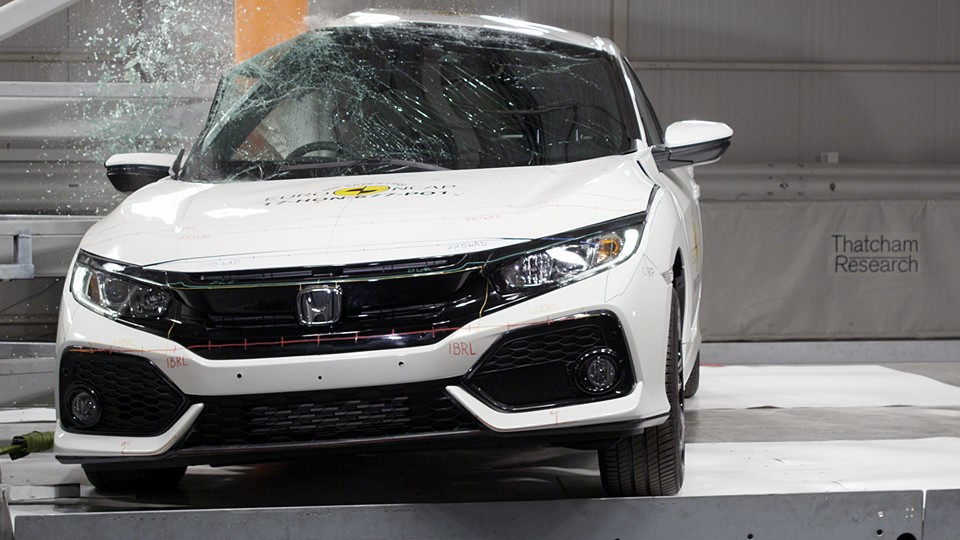 Honda Civic - Pole crash test 2017