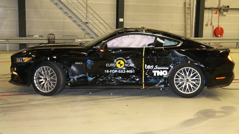 Ford Mustang Reassessment - Side crash test 2017-after crash