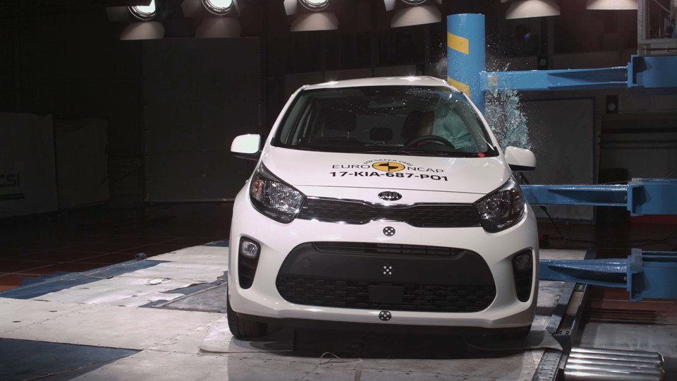 Kia Picanto - Pole crash test 2017