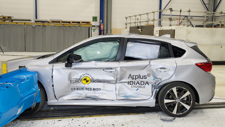 Subaru Impreza - Side crash test 2017 - after crash