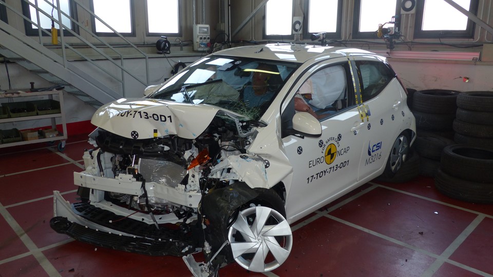Toyota Aygo - Frontal Offset Impact test 2017 - after crash
