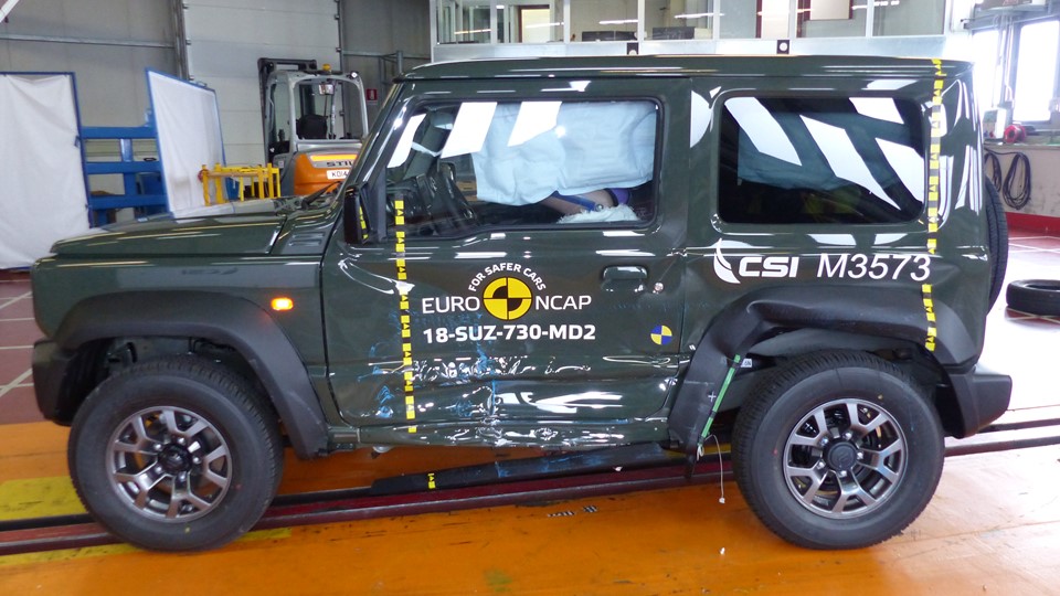 Suzuki Jimny - Side crash test 2018 - after crash