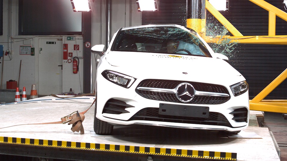 Mercedes-Benz A Class - Pole crash test 2018